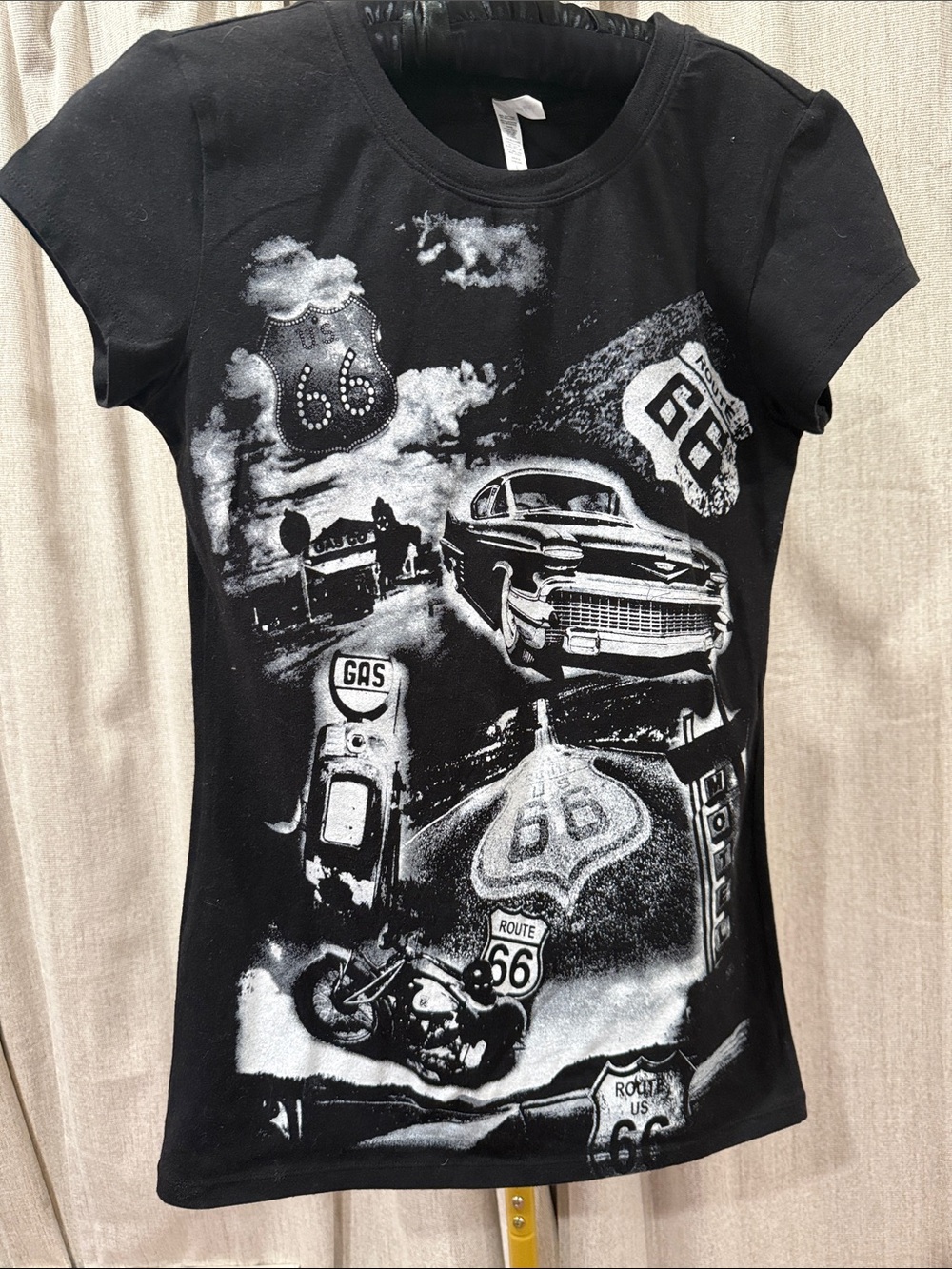Route 66 Graphic Black Tee